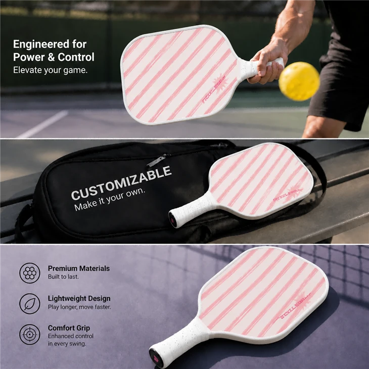 Carbon Fiber Surface PP Honeycomb Core TPU Edge Guard Lightweight Pickleball Paddle price