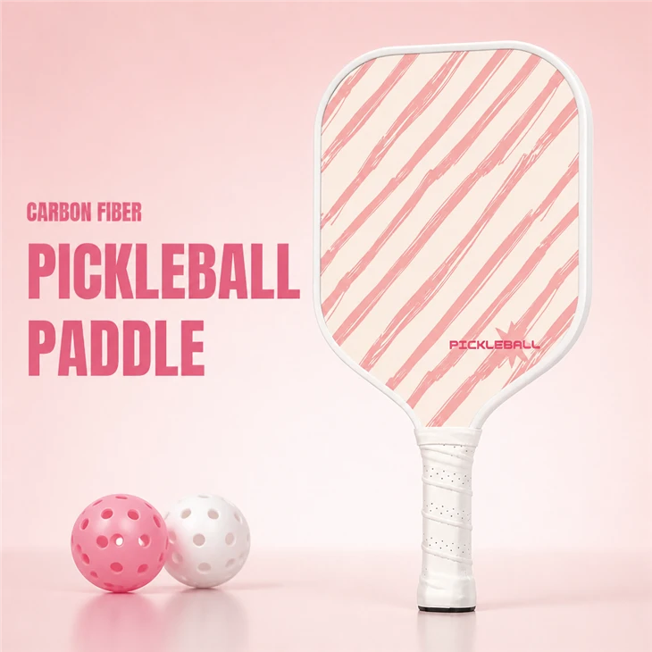 Carbon Fiber Surface PP Honeycomb Core TPU Edge Guard Lightweight Pickleball Paddle
